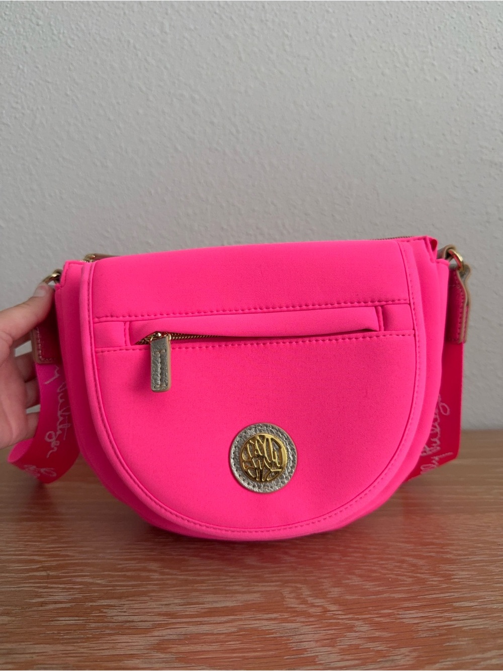 Lilly Pulitzer GWP Neon Hot Pink Crossbody Bag